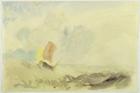 A Sea Piece - A Rough Sea with a Fishing Boat, 1820-30 (w/c on paper)