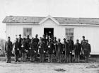 Arlington, Va. Band of 107th U.S. Colored Infantry at Fort Corcoran, 1865 (b/w photo)