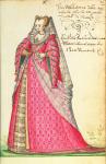MS W.477 fol.20 'Noble Lady from Vincenza' from Kippell's 'Costume Book', c.1588 (w/c on paper)