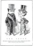 George Grossmith Jnr. and Richard D'Oyly Carte at 'The Savoy', published in 'The Entr'acte', March 31st 1894 (engraving)