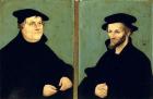 Double Portrait of Martin Luther (1483-1546) and Philipp Melanchthon (1497-1560) 1543 (oil on panel)