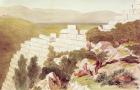 Walls of Ancient Samos, Cephalonia, 19th century (watercolour)