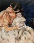 Mother and Child, 1890s (pastel on paper)
