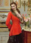 The Red Jacket (oil on canvas)