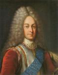 Portrait of Prince Vasily Lukich Dolgorukov, first half of 18th century (colour litho)