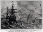 Victorious Bombardment of Vera Cruz by the United Forces of the Army and Navy of the US, March 24th & 25th 1847, pub. by Sarony & Major, 1847 (engraving) (b&w photo)