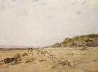 The Beach at Villerville, 1887 (oil on canvas)