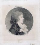 Portrait of Anne-Josephe Trewagne (1762-1817) known as 'Theroigne de Mericourt', engraved by Gilles-Louis Chretien (1754-1811) (engraving)