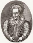 Anne of Denmark, 1574 1619. Queen consort of Scotland, England and Ireland as the wife of King James VI of Scotland who was also King James I of England and Ireland. From Iconographia Scotica or Portraits of Illustrious Persons of Scotland, published 179