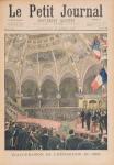 Inauguration of the Universal Exhibition of 1900, Paris, illustration from 'Le Petit Journal', 29th April 1900 (colour litho)