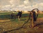 Fisherman Taking up Nets, 1896 (oil on canvas)