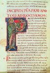 Title page of Saint Paul's Letter to the Romans (vellum)