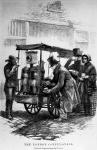 The London Coffee-Stall (engraving) (b/w photo)