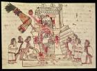 B.R. 232 fol.70r A human sacrifice from the Codex Magliabechiano (vellum)