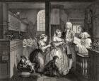 Married to an Old Maid, plate V from 'A Rake's Progress', from 'The Works of William Hogarth', published 1833 (litho)