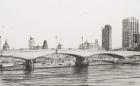 Waterloo Bridge London, 2006, (Ink on Paper)