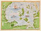 Fol.30v Map of the Sea of Maluku, from the 'Cosmographie Universelle', 1555 (w/c on paper)