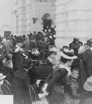 The crowd at opening of the U.S. Building at the Paris Exposition, 1900 (b/w photo)
