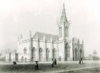 Trinity church, Port of Spain (engraving) (b/w photo)