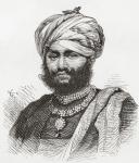 Maharao Pragmalji II, illustration from 'El Mundo en la Mano', published 1878 (litho)