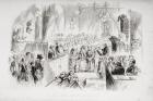 The Little Church in the Park, illustration from 'Bleak House' by Charles Dickens (1812-70) published 1853 (litho)