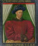 Portrait of Charles VII, c.1445-50 (oil on panel)
