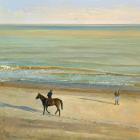 Beach Dialogue, Dunwich (oil on canvas)