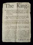 Broadsheet discussing the Madness of King George III, 1788 (news print)