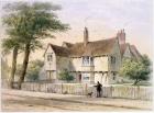 The Rectorial House, Newington Butts, 1852 (w/c on paper)