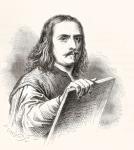 Pietro Testa, 16111650. Italian High Baroque artist, printmaker and draftsman. From Histoire des Peintres, École Florentine, published 1876 (litho)