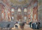 The Marble Room with Egyptian, Greek and Roman Antiquities of the Ambraser Gallery in the Lower Belvedere, 1876 (w/c)