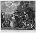 Arrested for Debt, plate V from 'A Rake's Progress', 1735 (engraving)