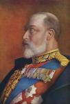 Edward VII , 1841  1910. King of the United Kingdom and the British Dominions and Emperor of India. After the painting by R. Ponsonby Staples. From Edward VII His Life and Times, published 1910.