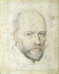 Portrait of St. Vincent de Paul (1576-1660) (pencil on paper)
