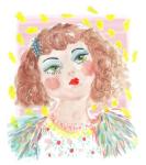 Vintage Doll 2, 2014 (watercolour on paper)