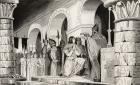 Louis III (863-82) and Carloman (865-84) crowned together, from 'Histoire de France' by Colart, published c.1840 (engraving)