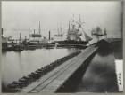 Magazine wharf at City Point, Virginia, c.1865 (b/w photo)