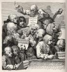 The Chorus, from 'The Works of William Hogarth', published 1833 (litho)
