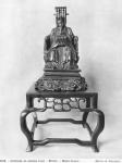 Statuette of Confucius (551-479 BC) as a Mandarin, Qing Dynasty (1644-1912) (bronze) (see also 186277)