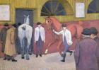 The Horse Mart (oil on canvas)