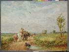 Going to the Hayfield, 1853 (oil on millboard)