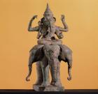 Statue of the Hindu God Ganesh (painted stone)