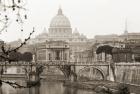 The Vatican in Autumn seen from the Tiber River