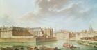 The Ile Saint-Louis and the Hotel de Bretonvilliers in 1757 (oil on canvas)