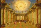 Act II, scene X: the courtyard of the King of Naxos (oil on canvas)