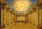 Act II, scene X: the courtyard of the King of Naxos (oil on canvas)