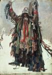 A Shaman, sketch for 'Yermak Conquers Siberia', 1893 (oil on canvas)