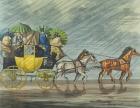 A Bath Coach, aquatinted by George Hunt (fl.1820-40) published 1820 (aquatint)