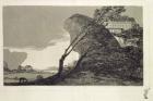 Landscape with Large Rocks, Buildings and Trees, before 1810 (etching and aquatint)