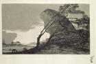 Landscape with Large Rocks, Buildings and Trees, before 1810 (etching and aquatint)